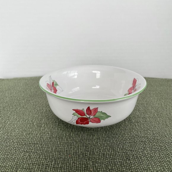 Vintage Christmas Holiday (2 Piece) Chip & Dip Set Poinsettia by BLOCK,Goertzen - Picture 7 of 9
